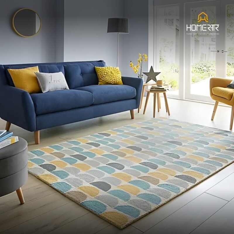 Navy Blue Coloured Sofa