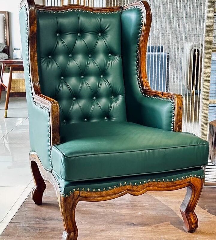 Wooden Leather Chair