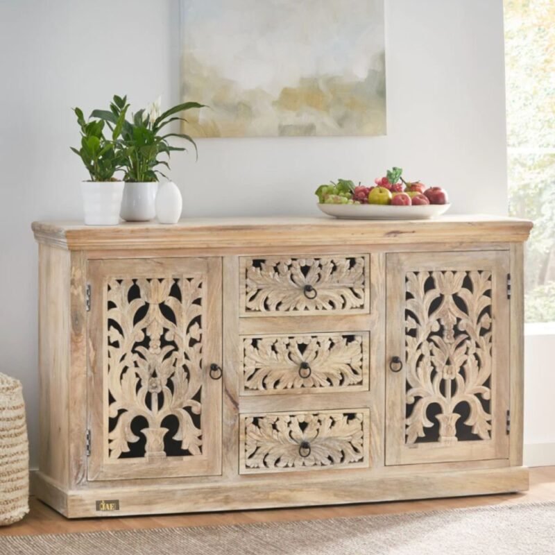 Carved wooden Sideboard